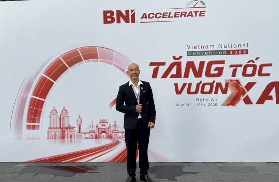 Cao Thái Toàn tại kỳ đại hội BNI Accelerate 2026
